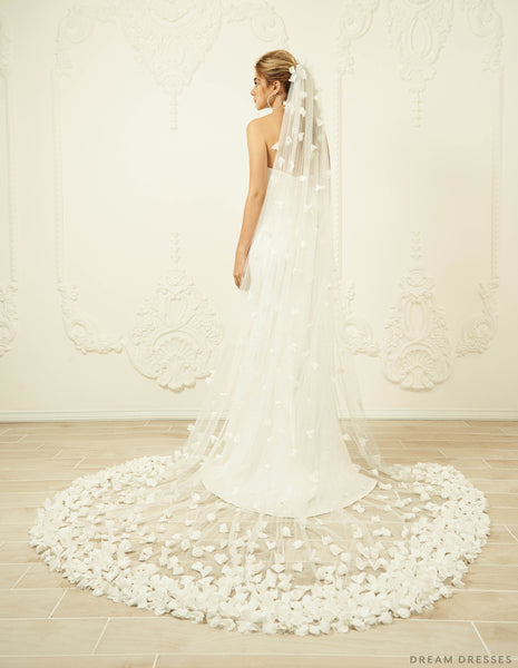 Dream Dresses by P.M.N. Cathedral Mantilla Veil (#Ari) Royal