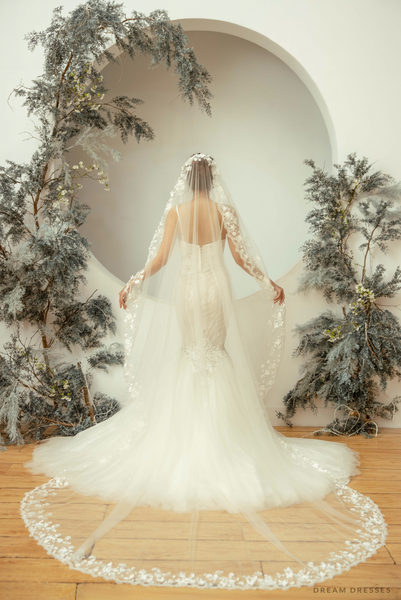 Mantilla Lace Veil (#Tyana) | Dream Dresses by PMN Chapel