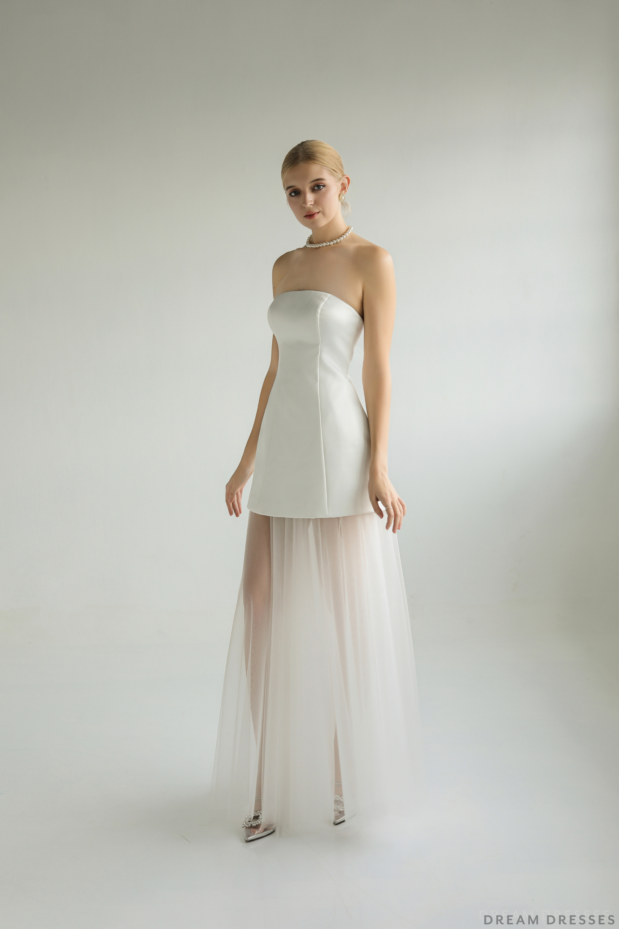 Strapless Bridal Shower Dress (#FLORIANE)