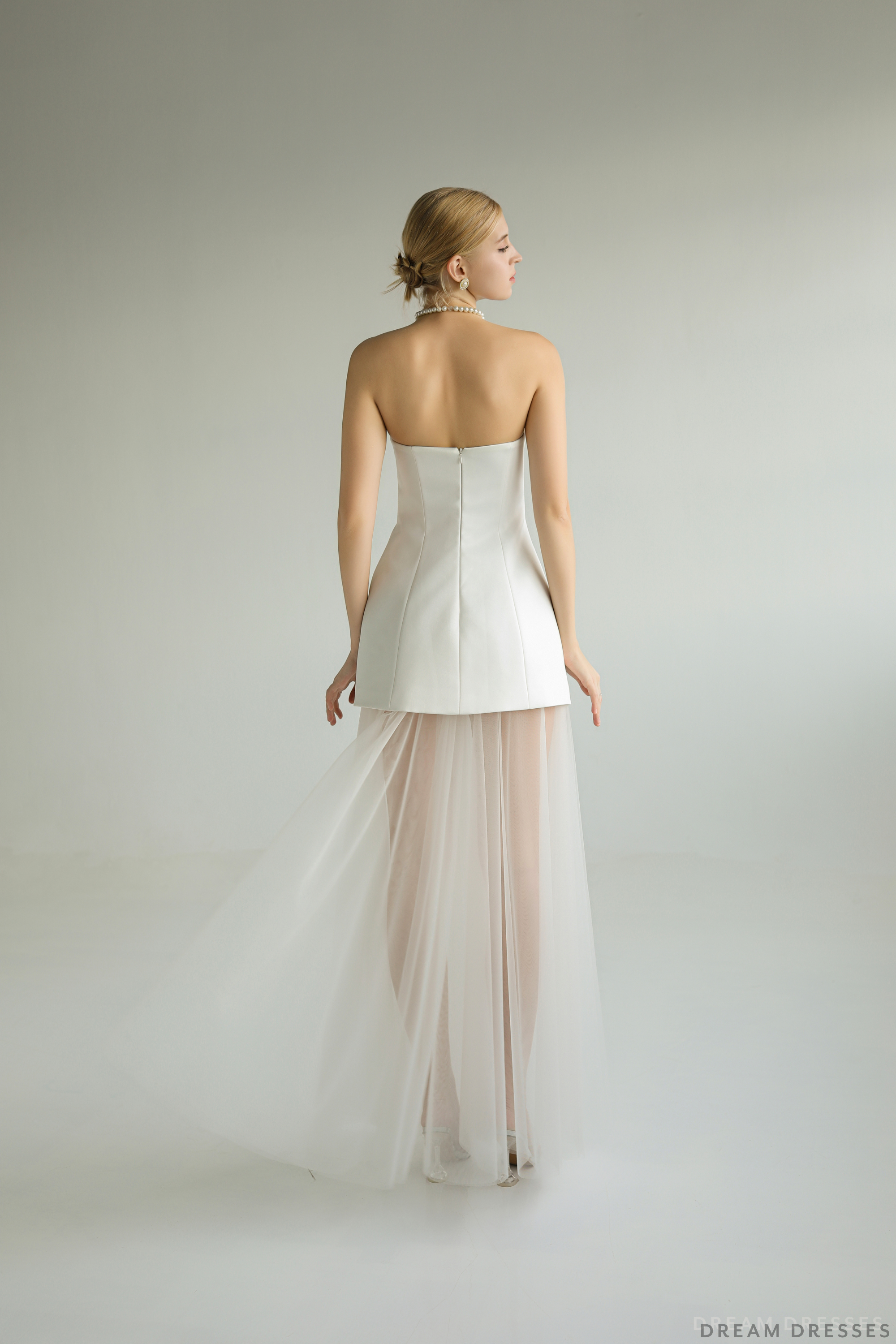 Strapless Bridal Shower Dress (#FLORIANE)