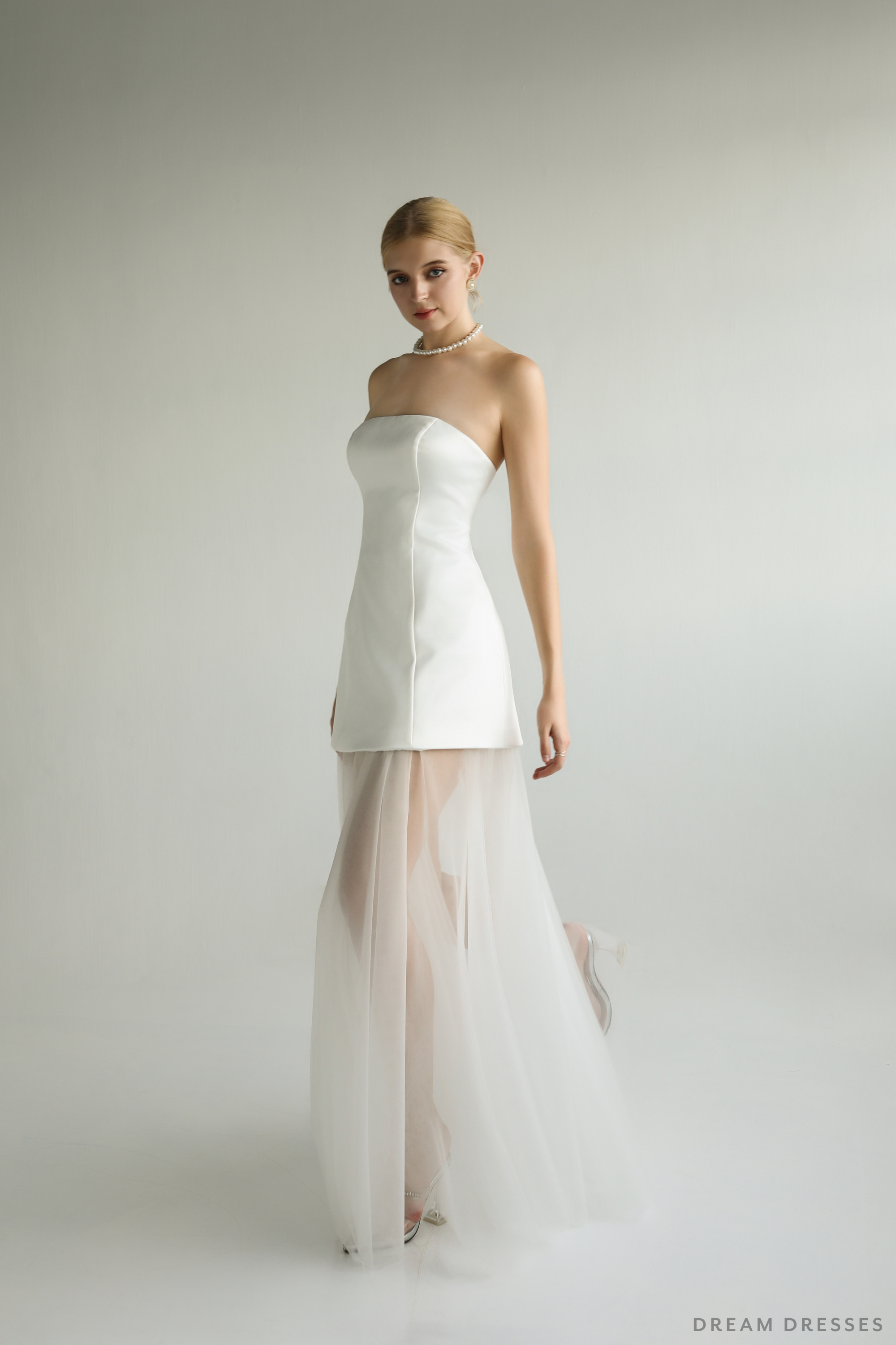 Strapless Bridal Shower Dress (#FLORIANE)