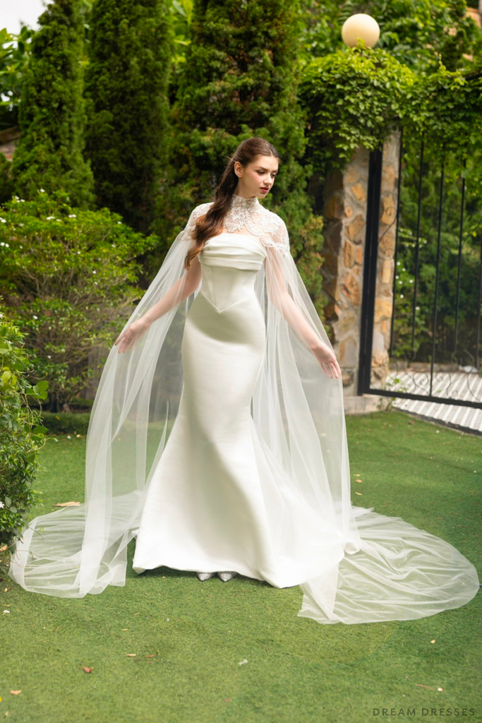 Bridal capes for wedding dress best sale