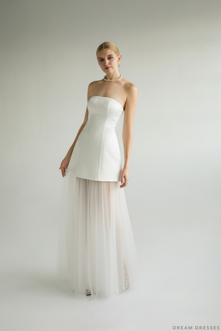 Strapless Bridal Shower Dress (#FLORIANE)