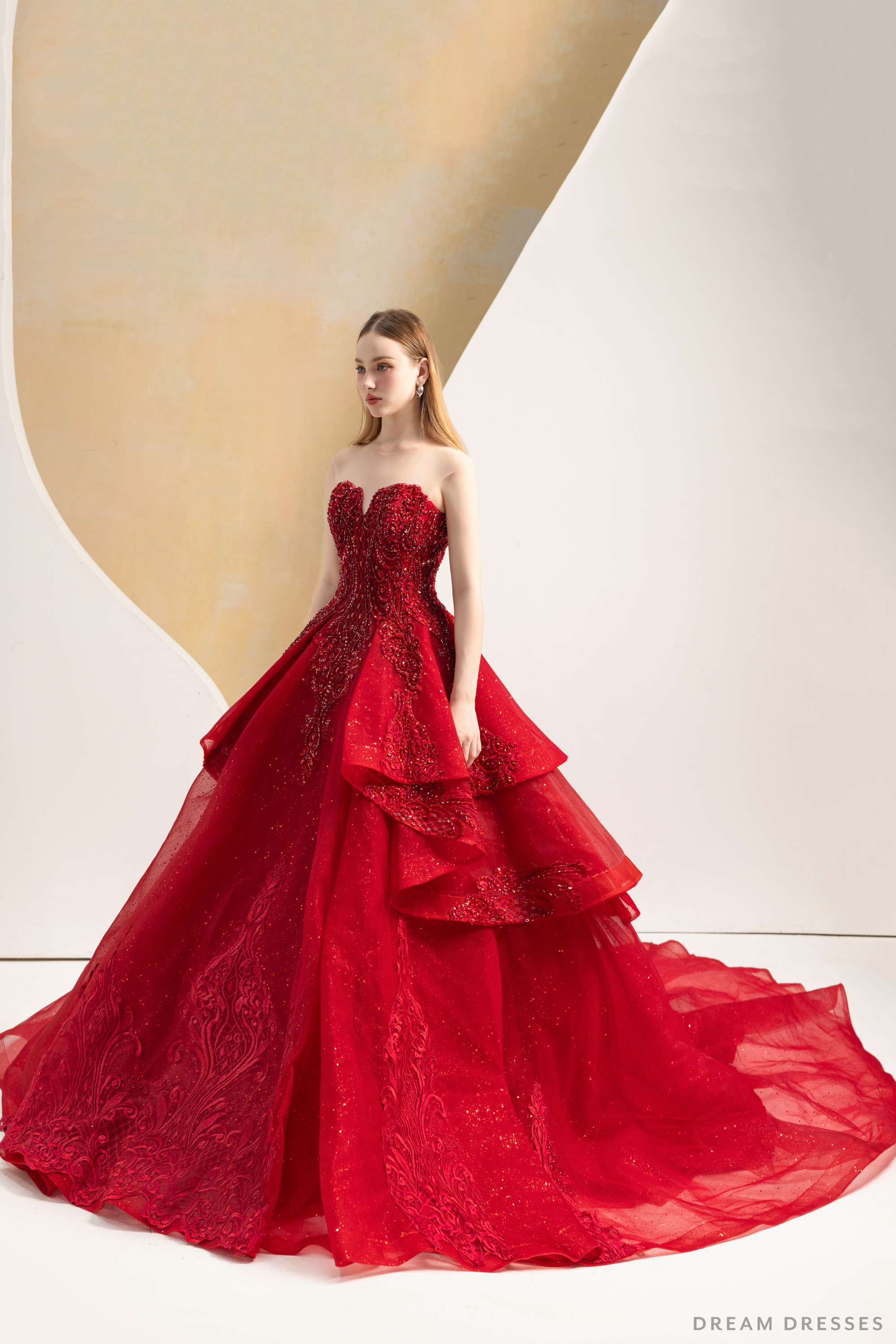 Red Ball Gown Wedding Dress (#Imilia)