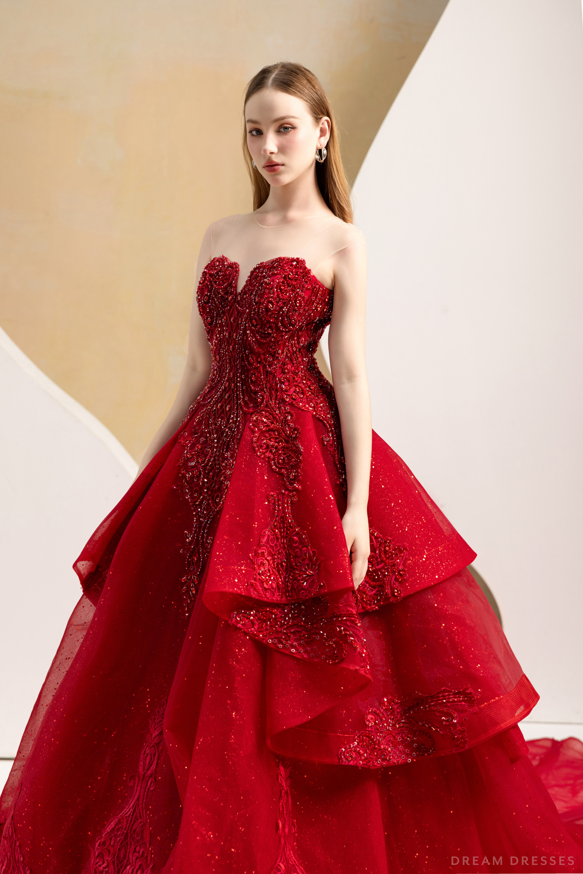 Red Ball Gown Wedding Dress (#Imilia)