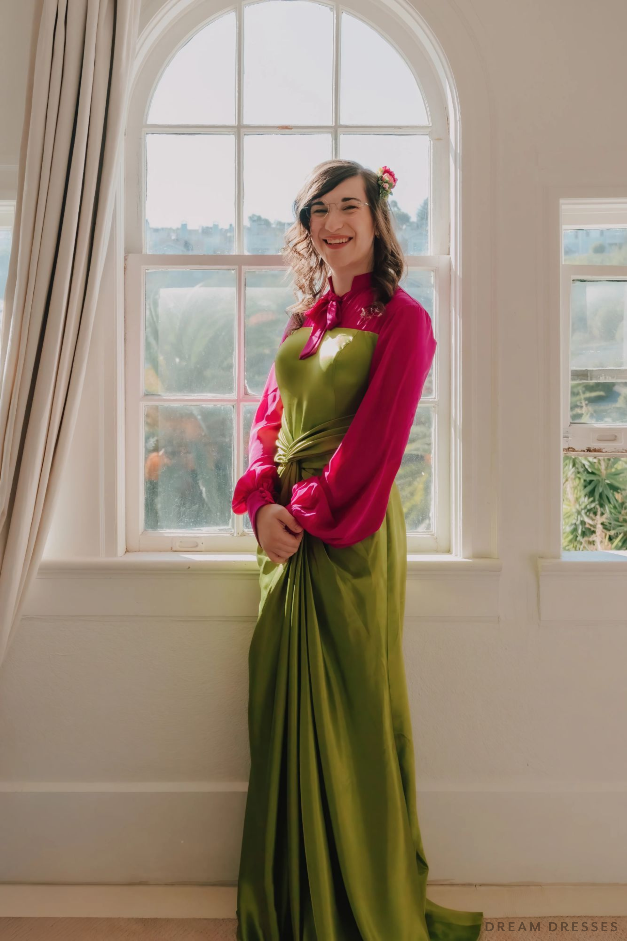 Pink and Green Bridal Gown (#Izzy)