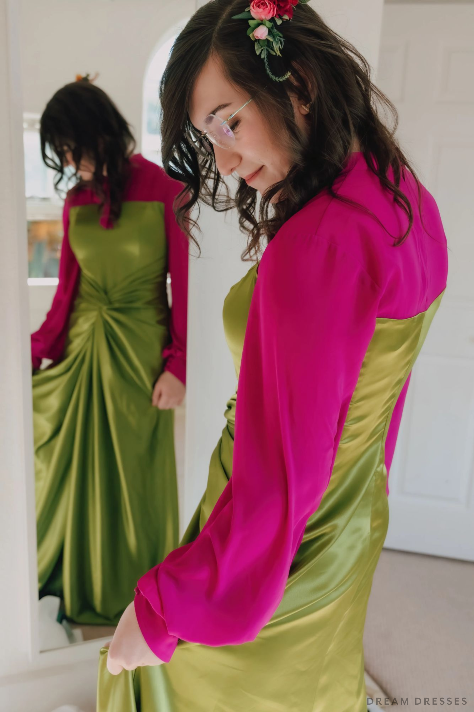 Pink and Green Bridal Gown (#Izzy)