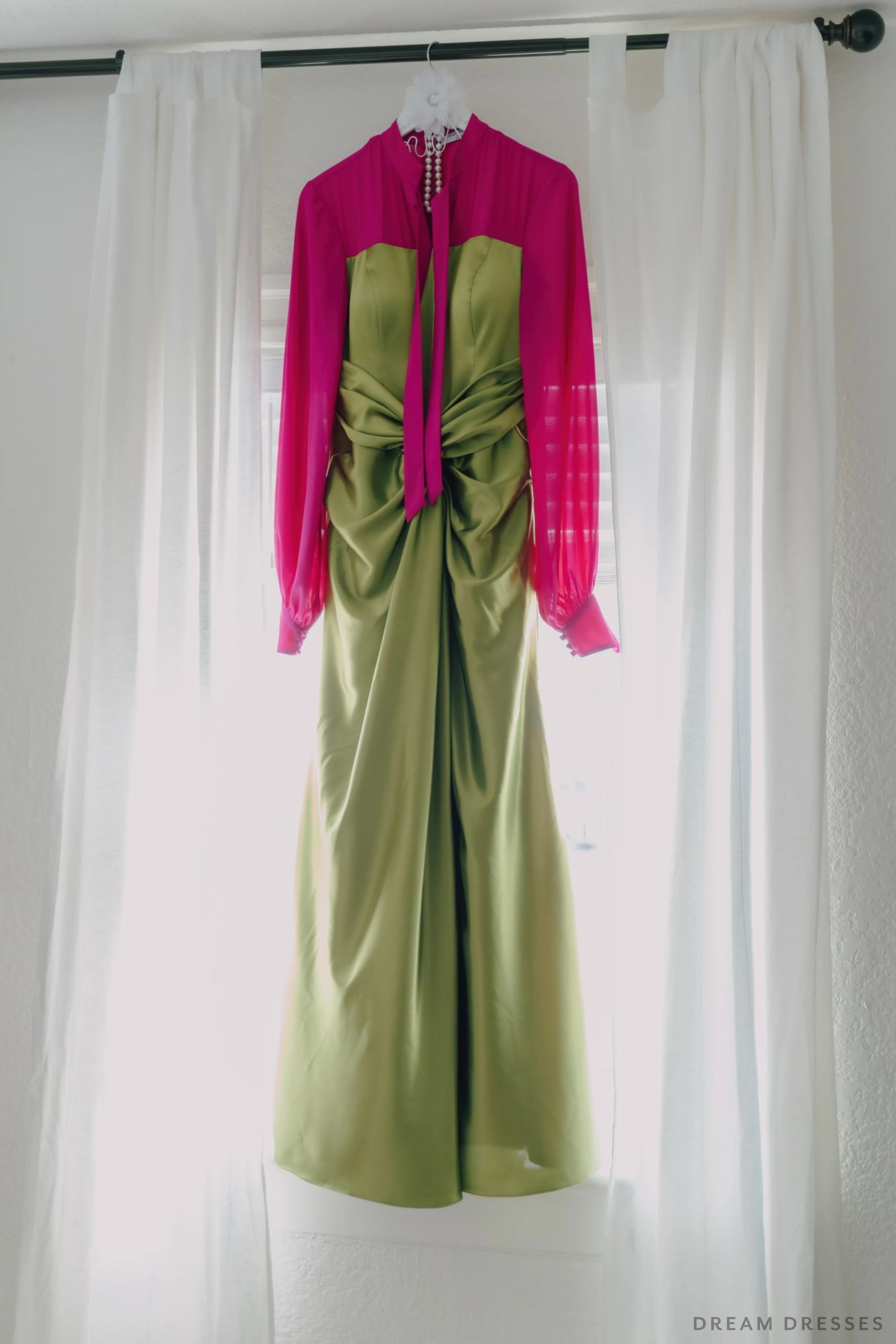 Pink and Green Bridal Gown (#Izzy)