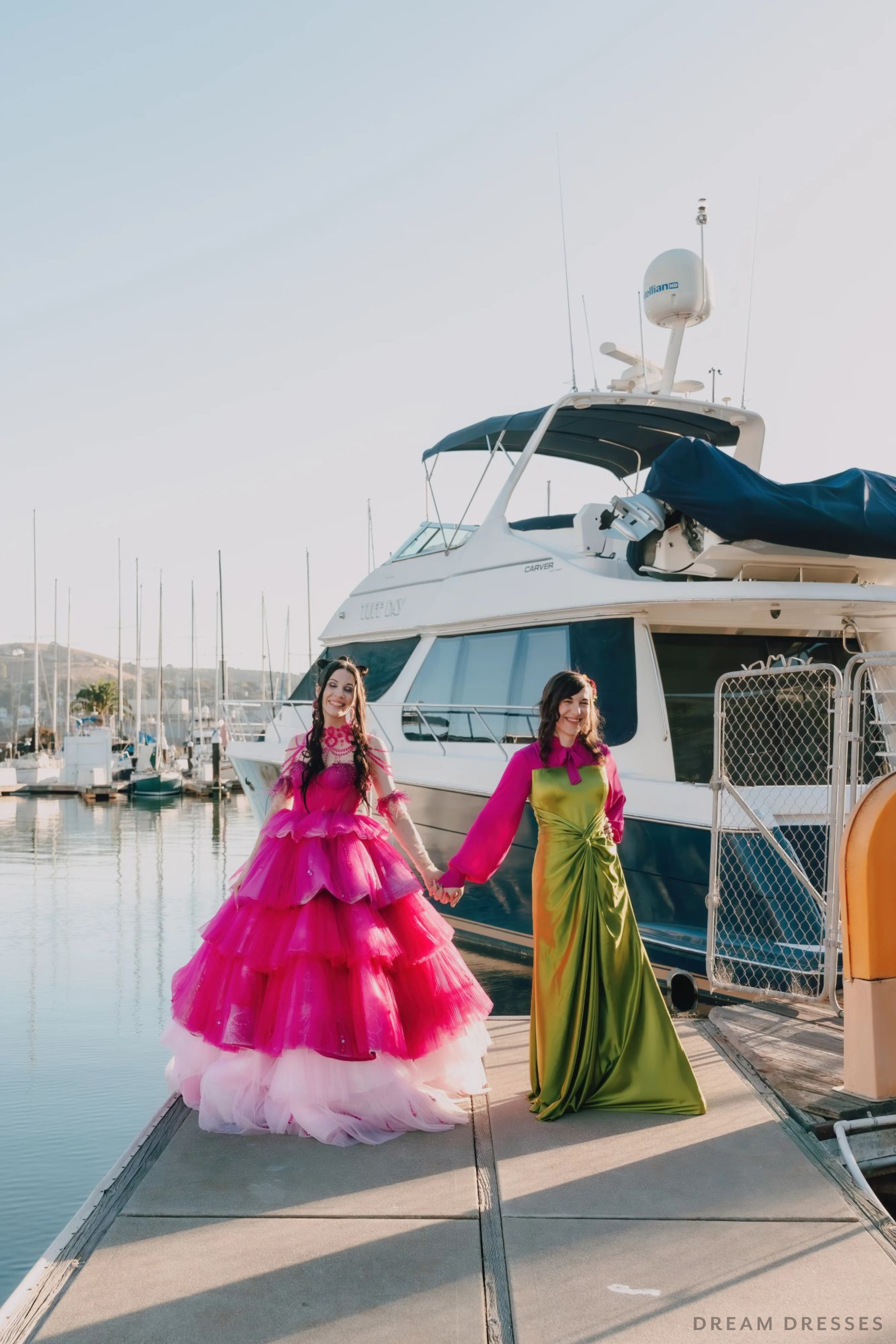 Pink and Green Bridal Gown (#Izzy)