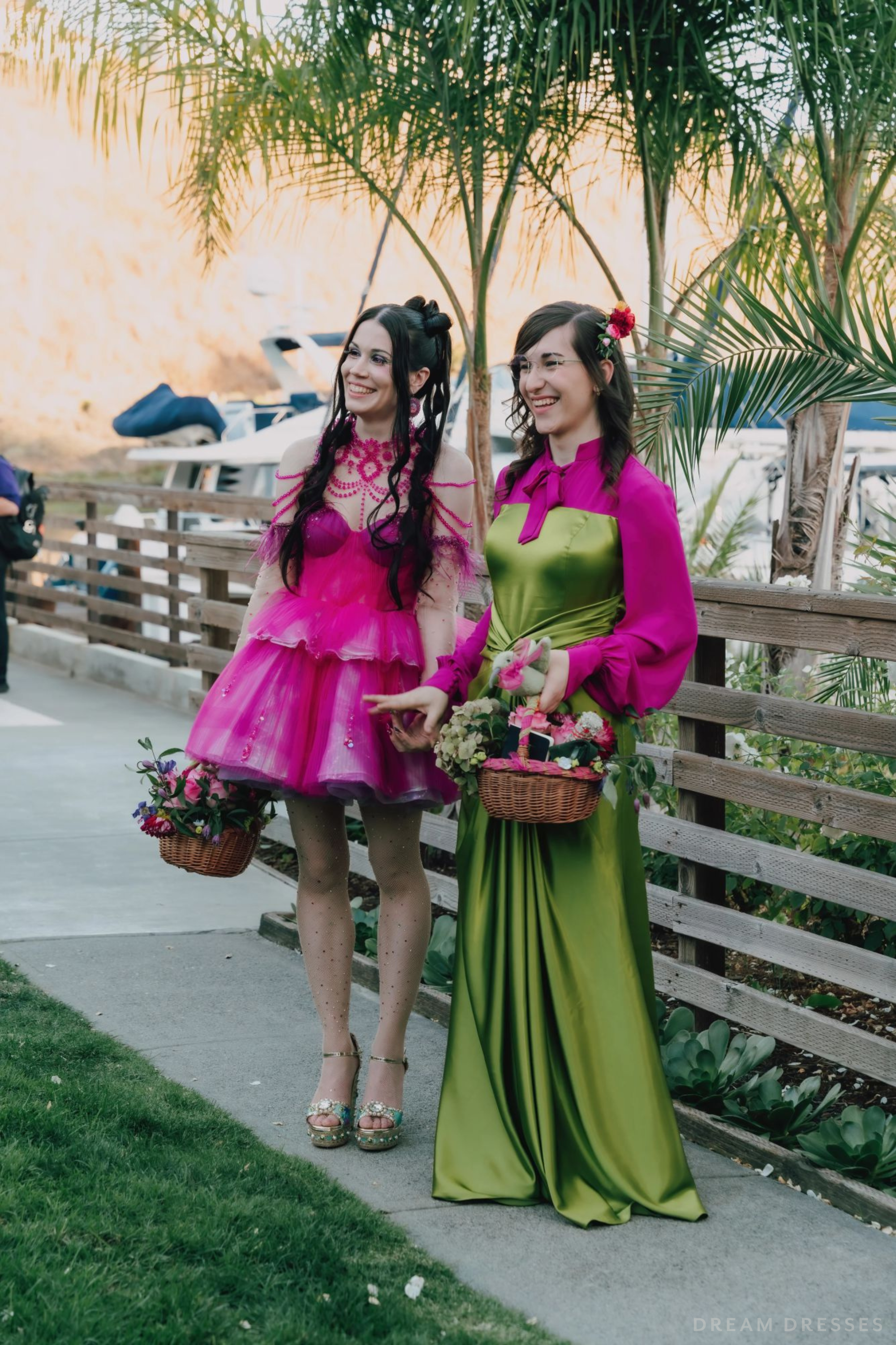 Pink and Green Bridal Gown (#Izzy)