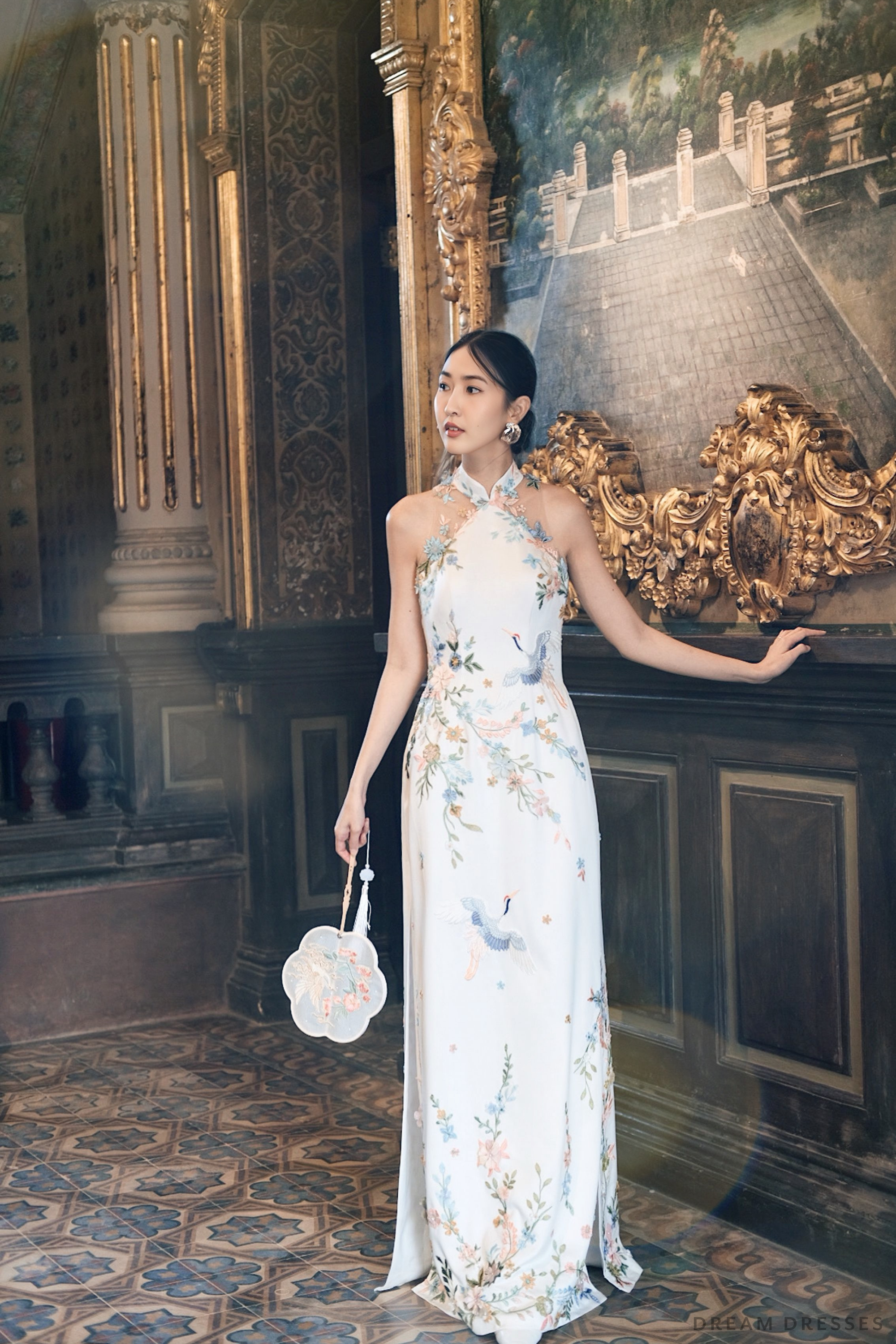 Cheongsam-Inspired Ao Dai | Vietnamese Bridal Dress (#LIEU)