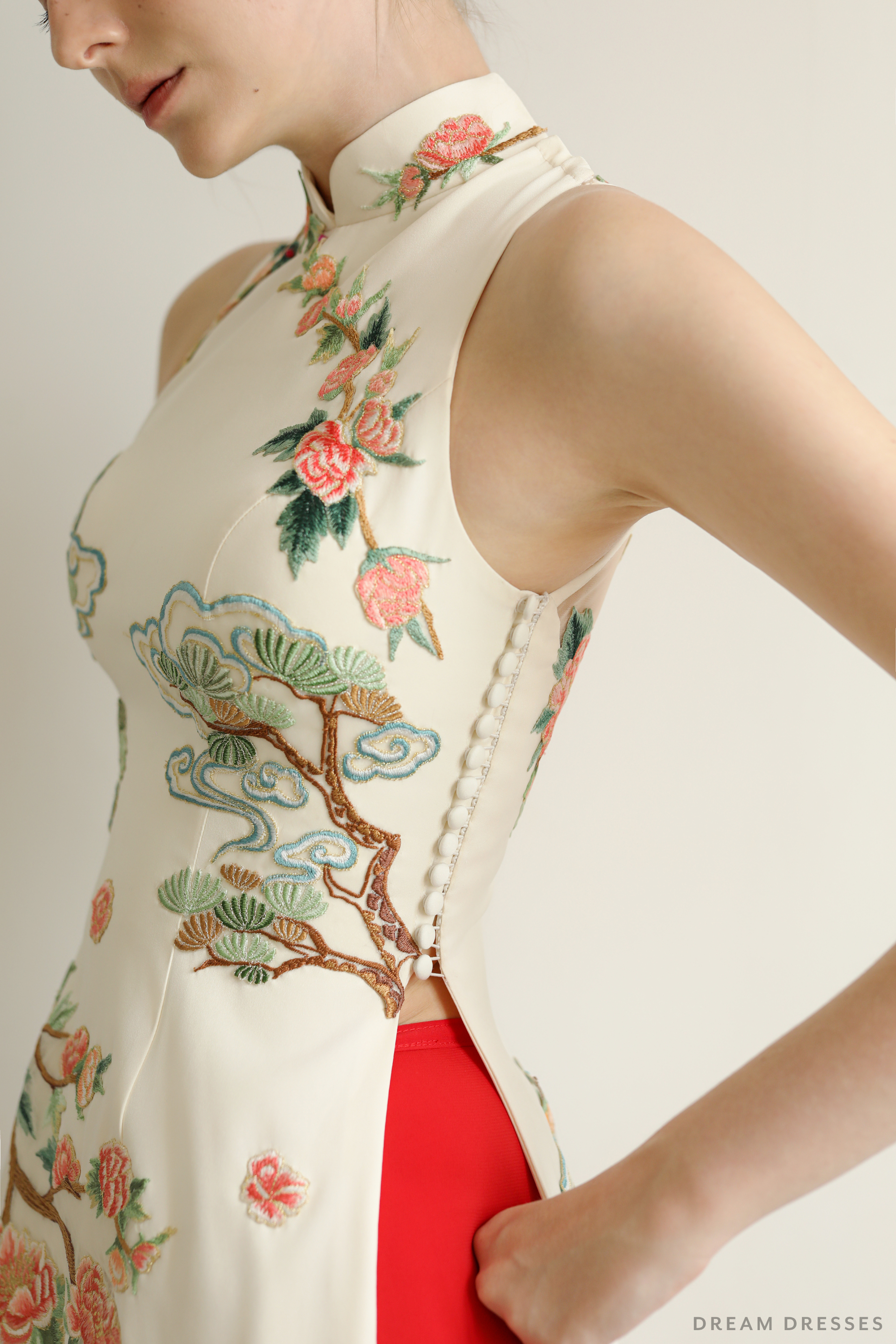 Cheongsam-Inspired Ao Dai | Vietnamese Bridal Dress (#KENZELL)