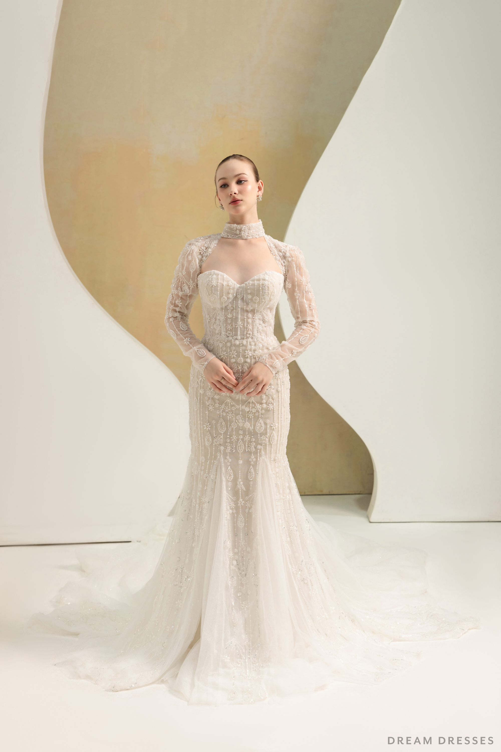 Fit and Flare Wedding Dress (#LIZA)