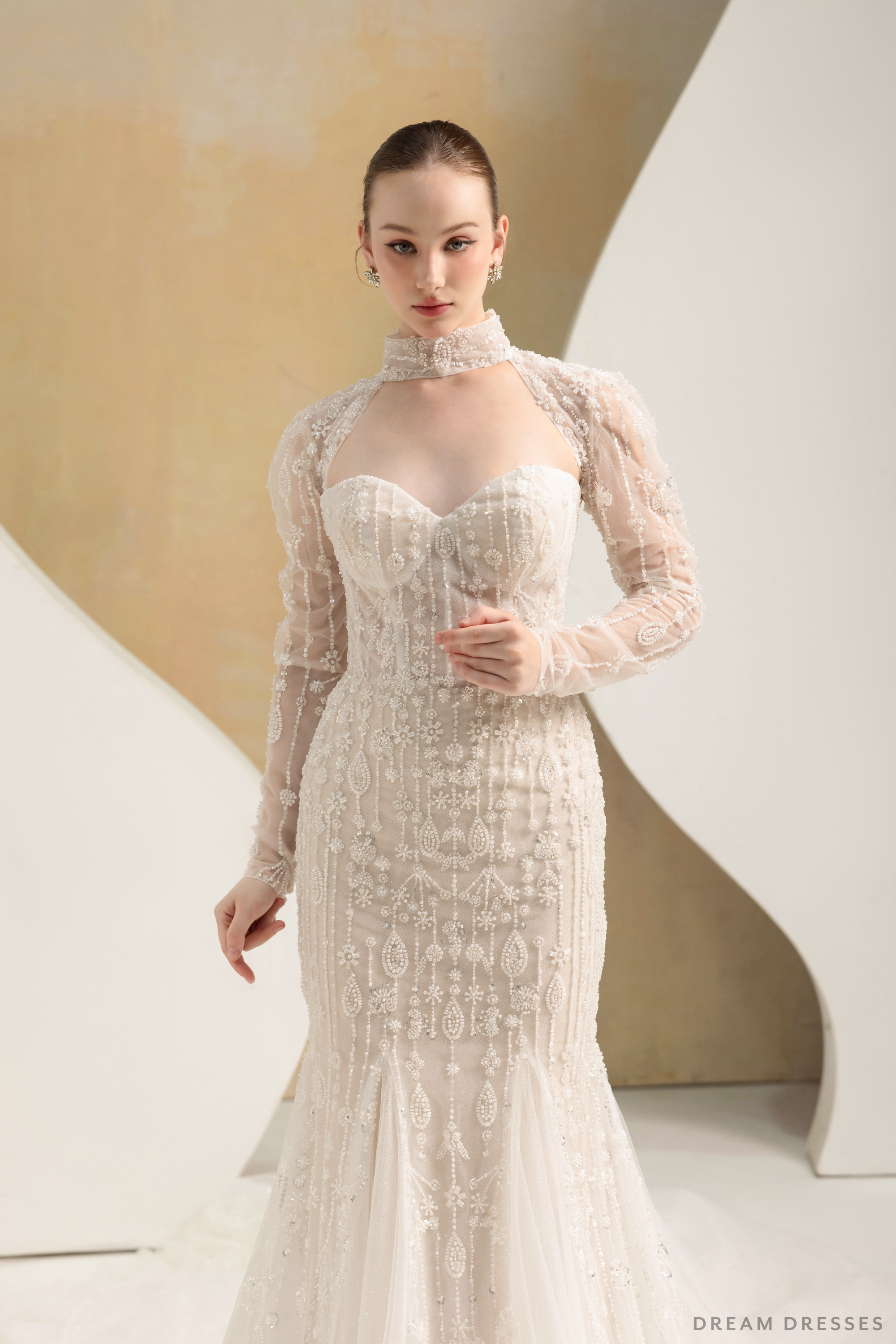 Fit and Flare Wedding Dress (#LIZA)