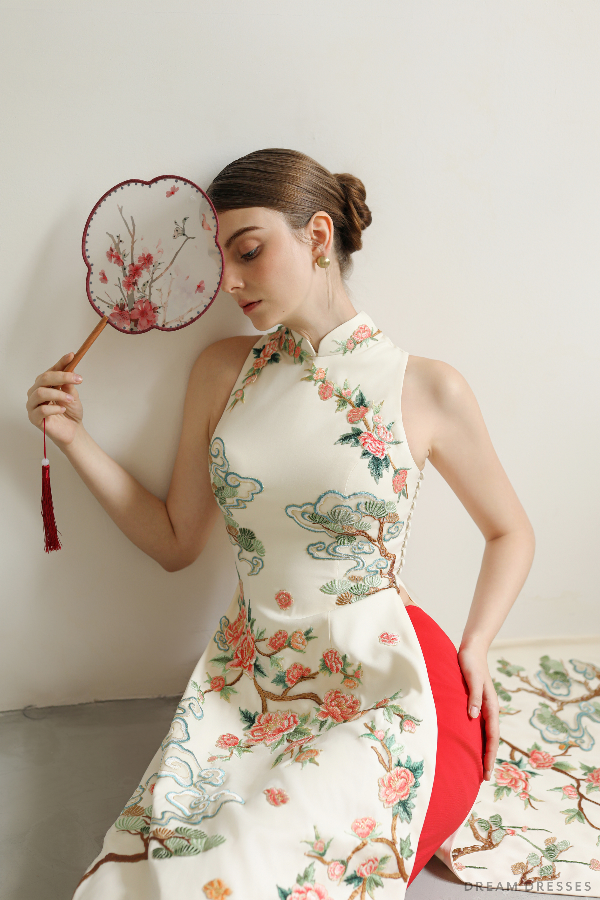 Cheongsam-Inspired Ao Dai | Vietnamese Bridal Dress (#KENZELL)