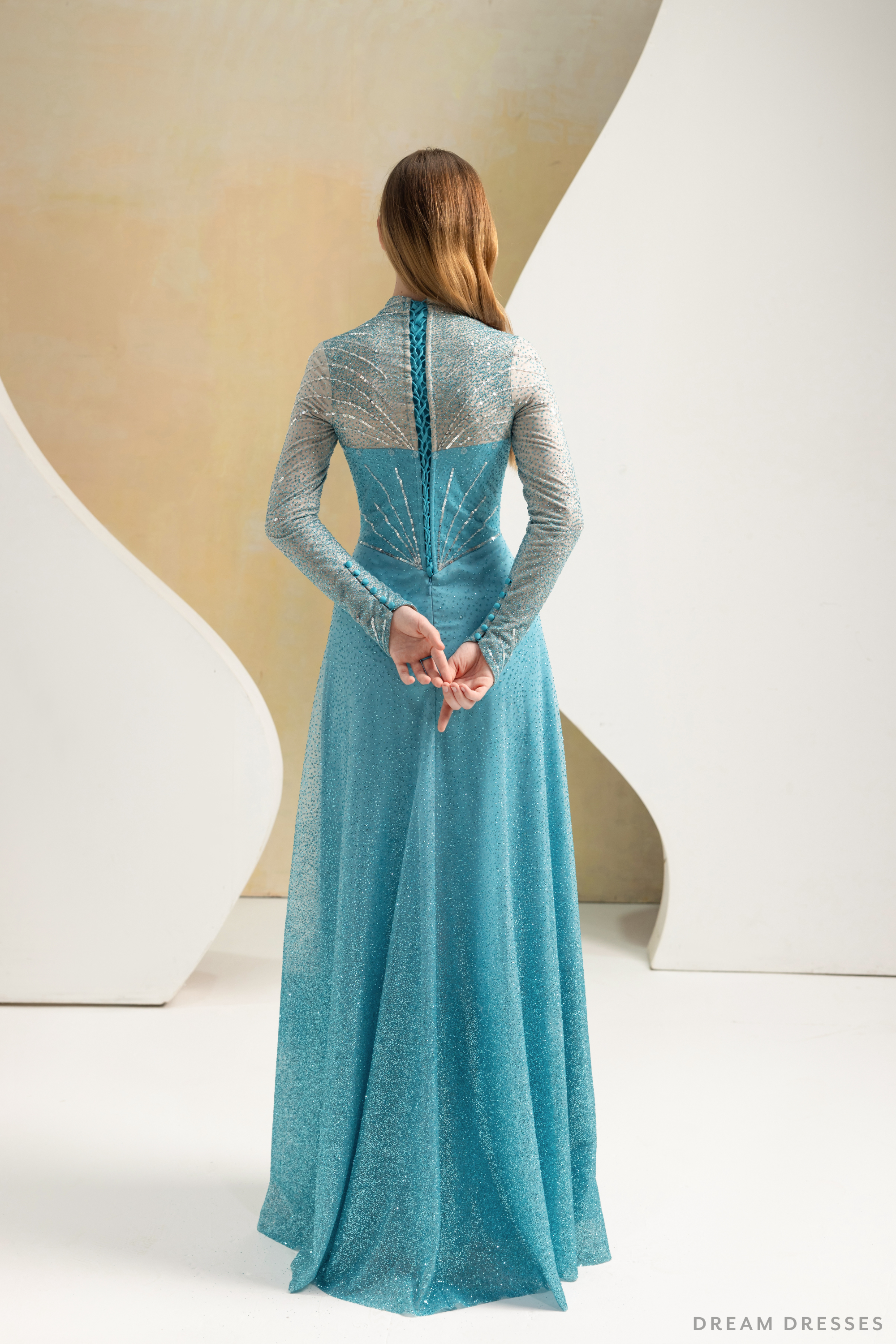 Stunning Elsa-Inspired Grown with Detachable Cape (#Elsa)