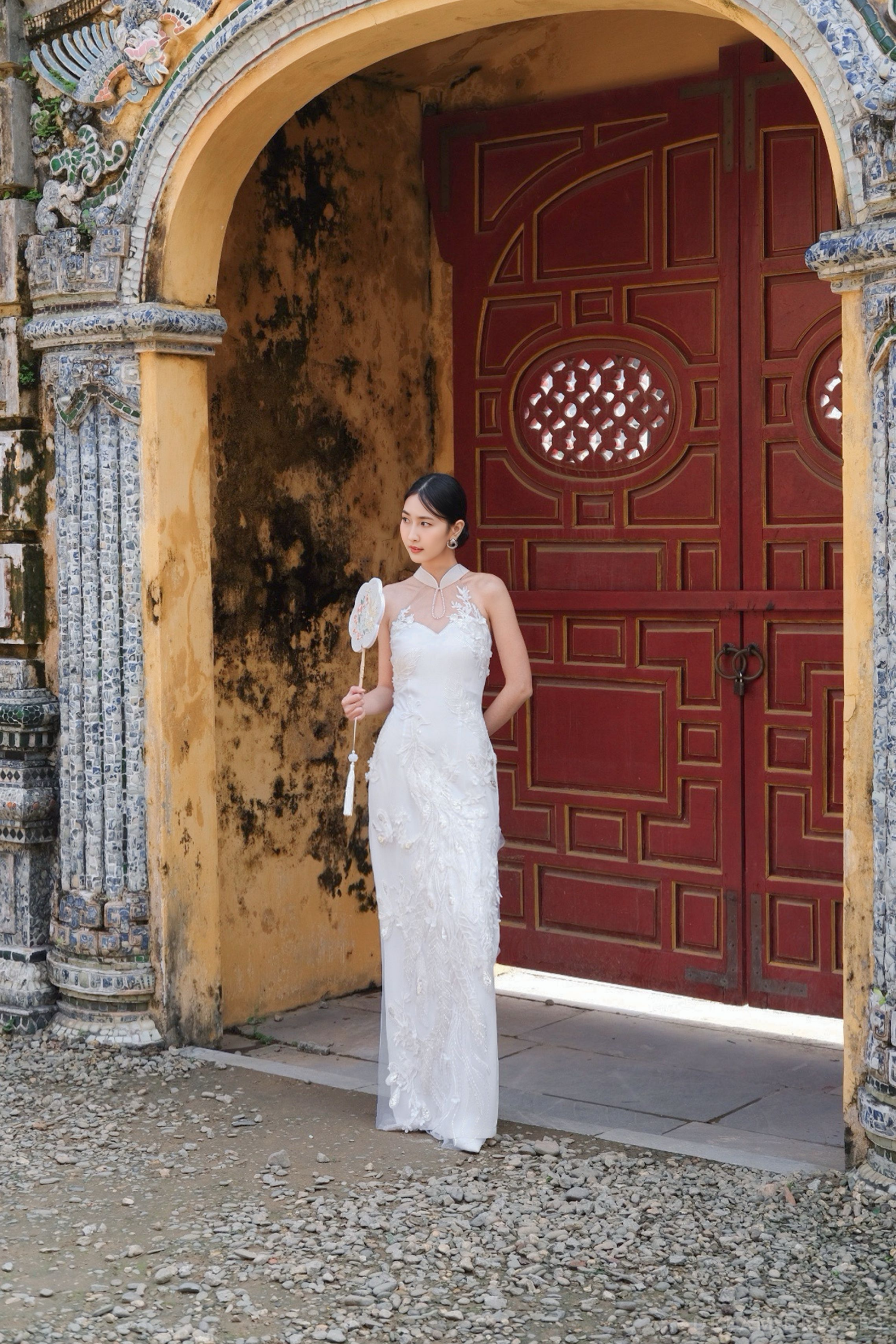 White Bridal Cheongsam | Couture Lace Modern Cheongsam (#JULIA)