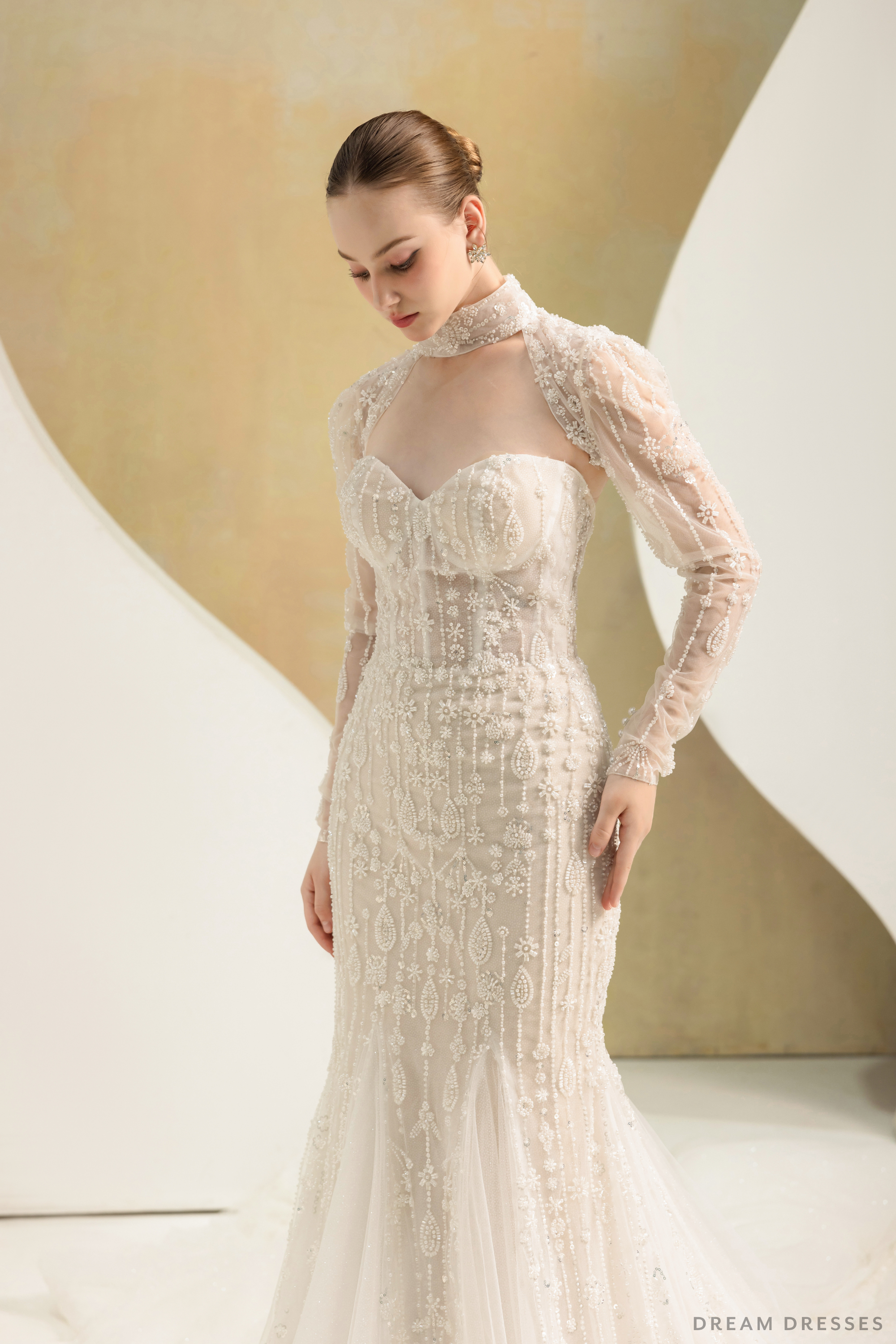 Fit and Flare Wedding Dress (#LIZA)