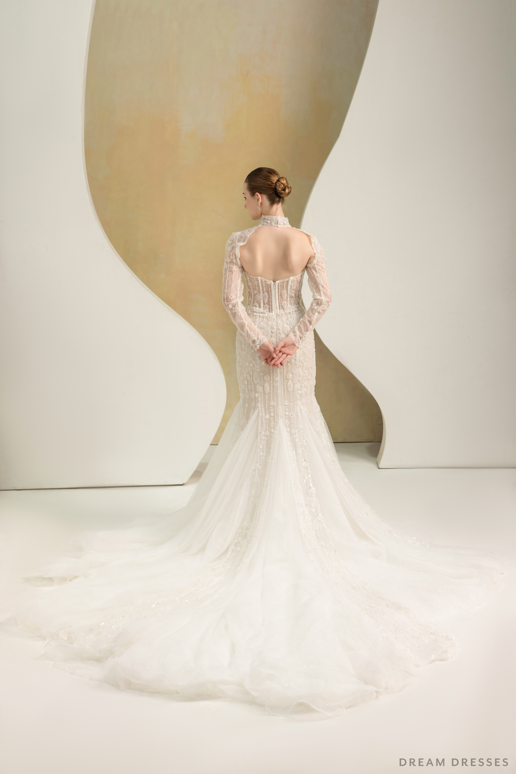 Fit and Flare Wedding Dress (#LIZA)